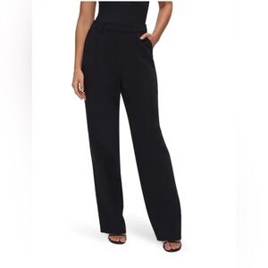 Good American Luxe Suiting Column Wide Leg Trouser - Size 14